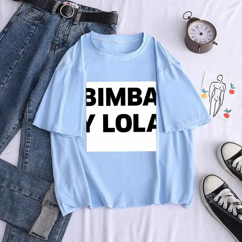 Camiseta holgada de manga corta para niños y niñas, camiseta informal de moda con personalidad salvaje, Top para mujer, novedad de verano 2021