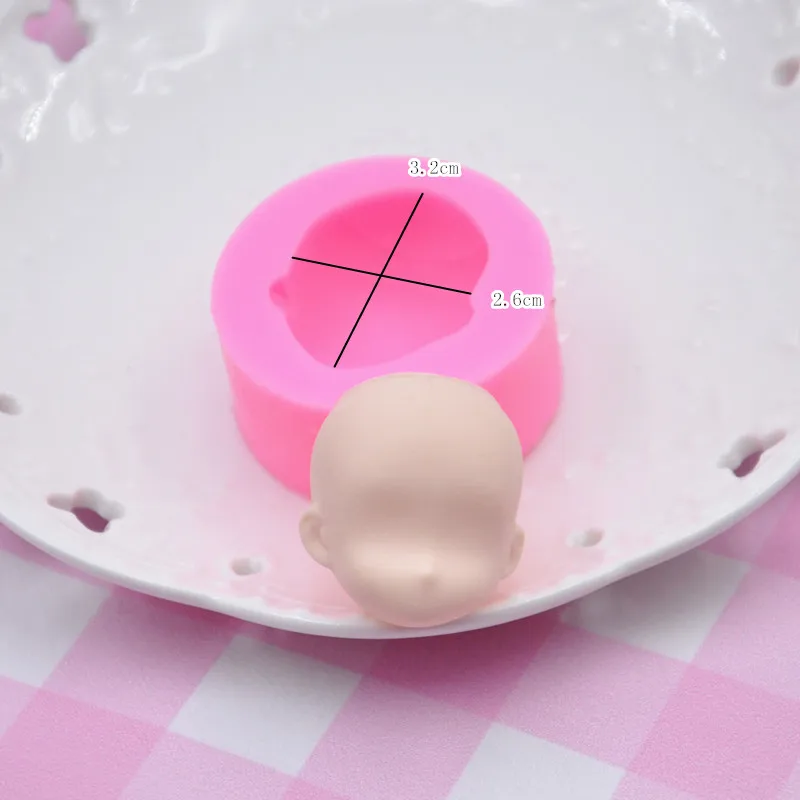 Clay Plasticine Mold Cute Face Mold Ultra Light Soft Ceramic Fondant