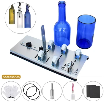 

Glass Bottle Cutter Handicraft DIY Machine For Cutting Whiskey Alcohol Champagne Wine Beer Glass Craft Gloves Tool Kit Accessory