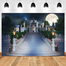 

Castle Backdrop Stair Moon Royal Wedding Photography Background Baby Princess Birthday Girl Portrait Photo Booth Shoot Poster
