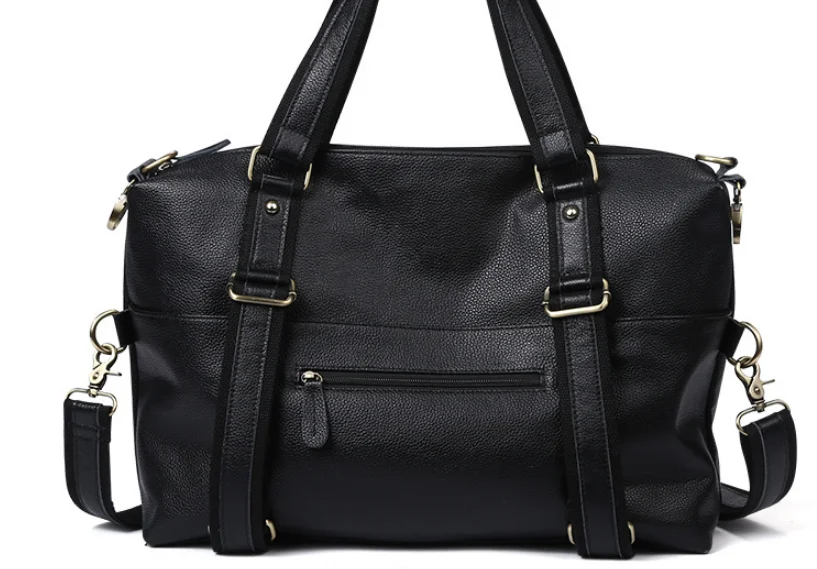Litchi Stria мужская дорожная сумка из воловьей кожи, мягкая большая сумка из натуральной кожи, мужская сумка через плечо, сумка для багажа, повседневная сумка-тоут DF113
