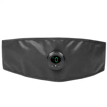 

Care Massager EMS Abdominal Muscle Stimulator Fitness Massage Sticker Digital Display PU Leather Waist Belt Slim