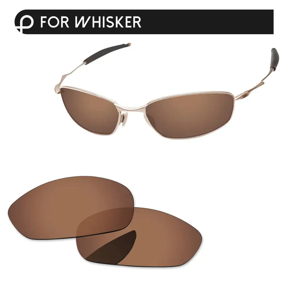 Медь коричневый Поляризованные замена оптические стёкла для Whisker солнцезащитные очки женщин рамки 100% UVA и UVB защиты