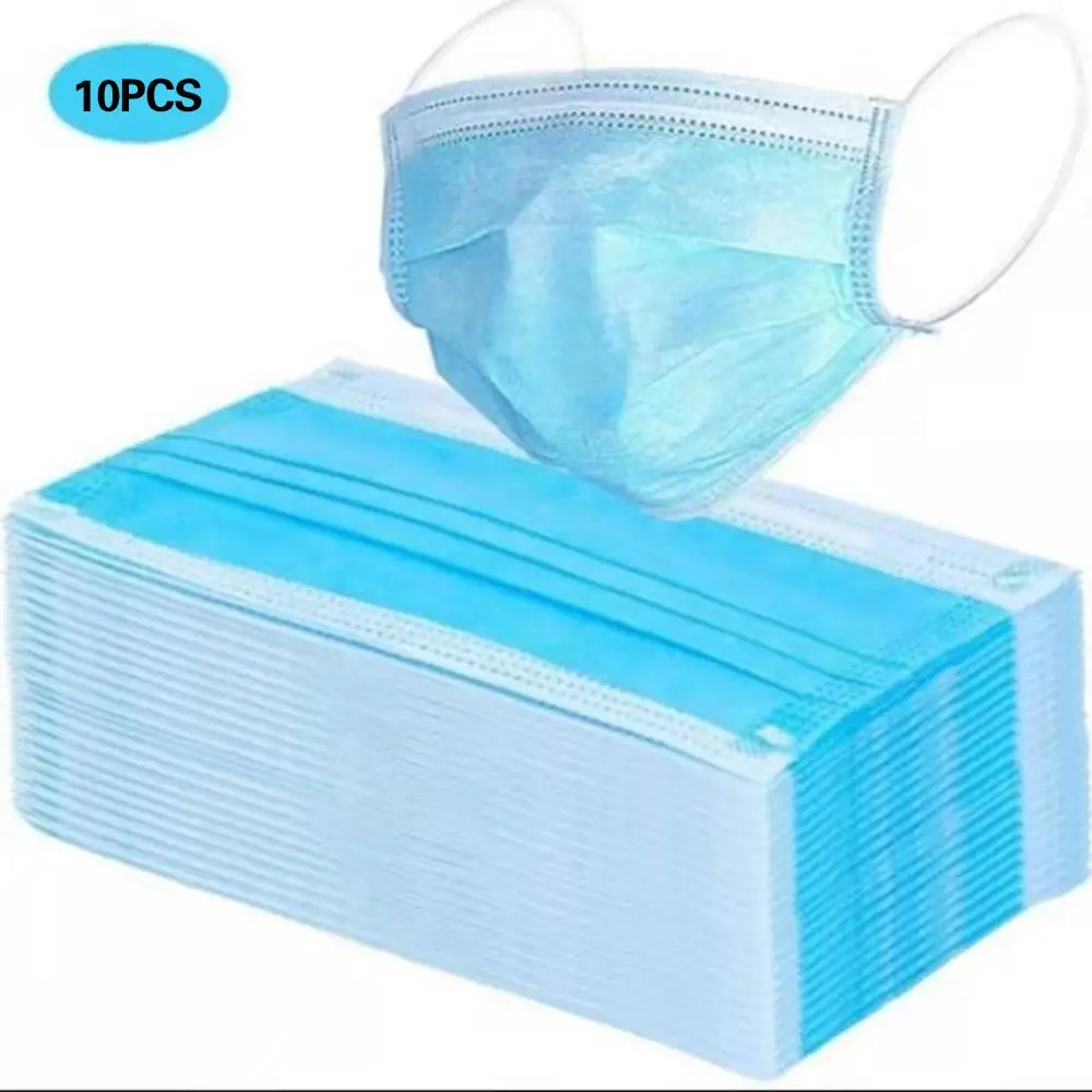 

10 Pcs 3-Ply Face Mask Scarf Climbing Skiing Warmth Disposable Face Mask Dust Mask Face Masks Durable Portable Windbreak