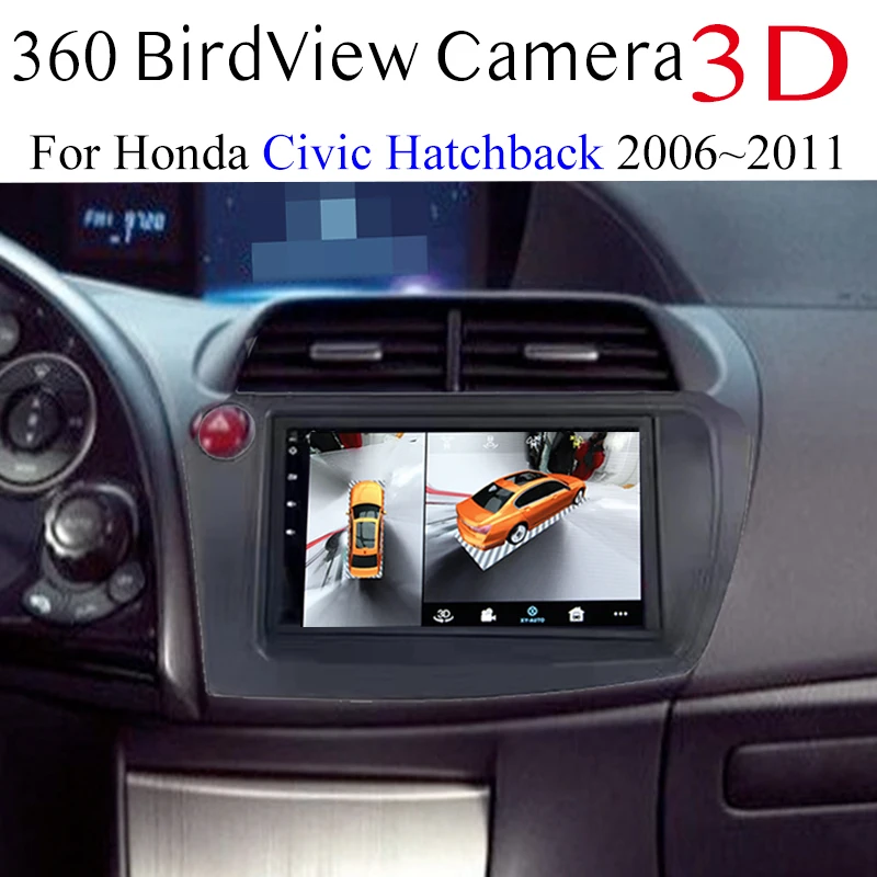 For Honda Civic Hatchback 2006~2011 Car Multimedia GPS Radio Navigation  NAVI Player Integrated CarPlay 360 BirdView 3D