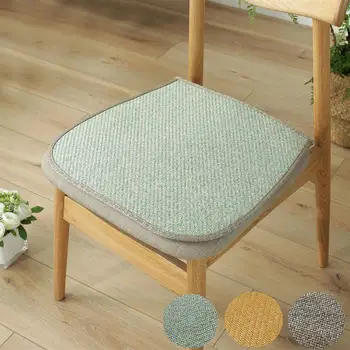 

TPFOCUS Ice Silk Dining Chair Cushion Cool Spring Summer Vine Seat Pad with Straps 40*45cm