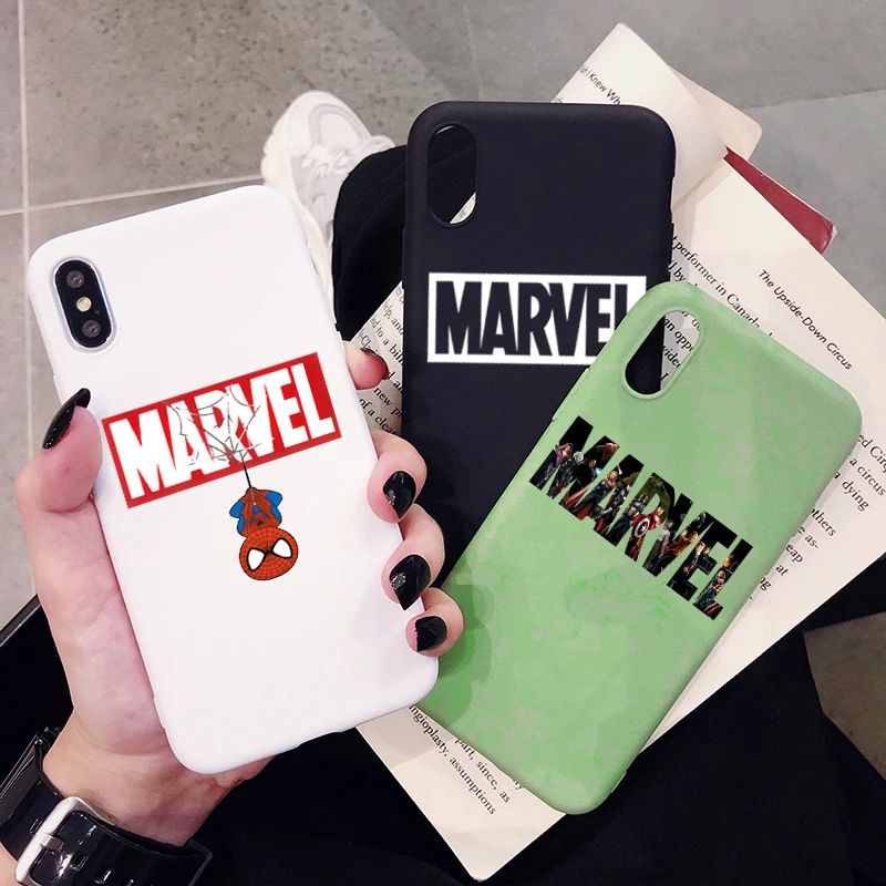 Popular Spiderman Marvel Phone Case for Huawei P30 P20 P10 Pro Lite Plus Frosted Silicone Cases Soft Back Cover |