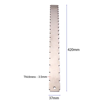 

Guitar Neck Ruler Guitar Notched Straight Ruler String Action Height Gauge Luthiers Tools HB88