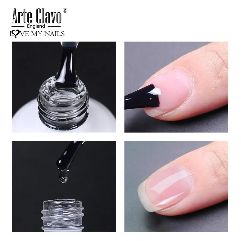 15ml UV LED Soak off Base Coat Gel Enhancer Varnish Nail Gel Polish Matte Top Coat Super Glossy No Wipe Top Coat Reinforce Gel