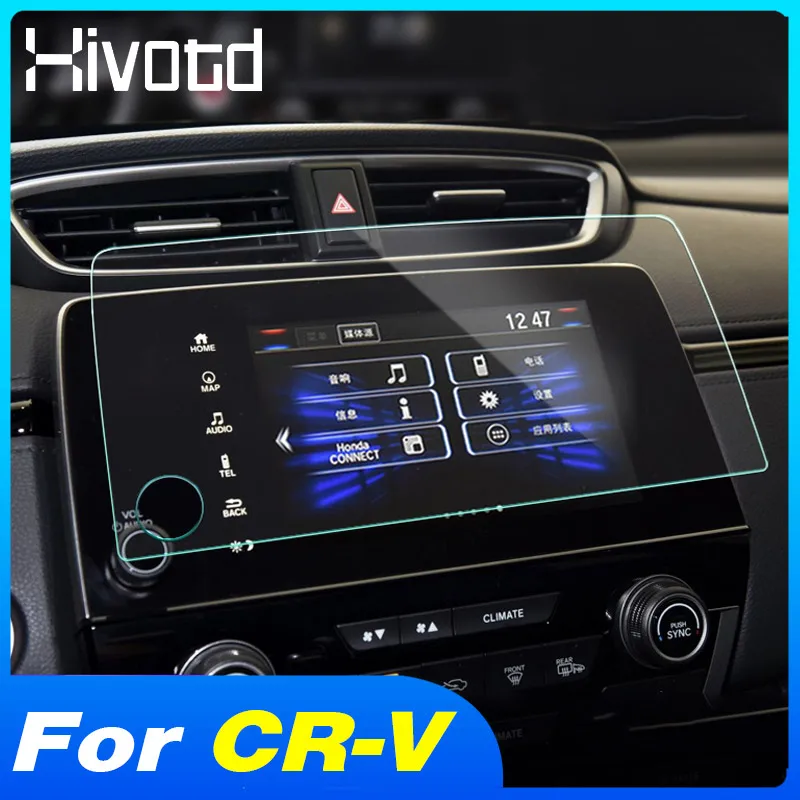 

Hivotd закаленное стекло навигационная пленка прозрачный экран анти-износ Стайлинг Автомобильная защита аксессуары для Хонда CR-V CRV 2017-2021