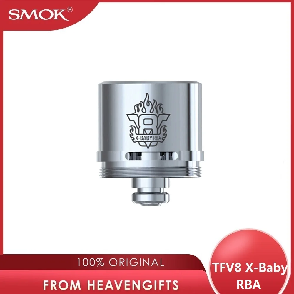 Оригинальный SMOK TFV8 X-Baby RBA катушка 0.35ohm двойной картридж для SMOK TFV8 X-Baby Tank распылитель электронная сигарета запасные части