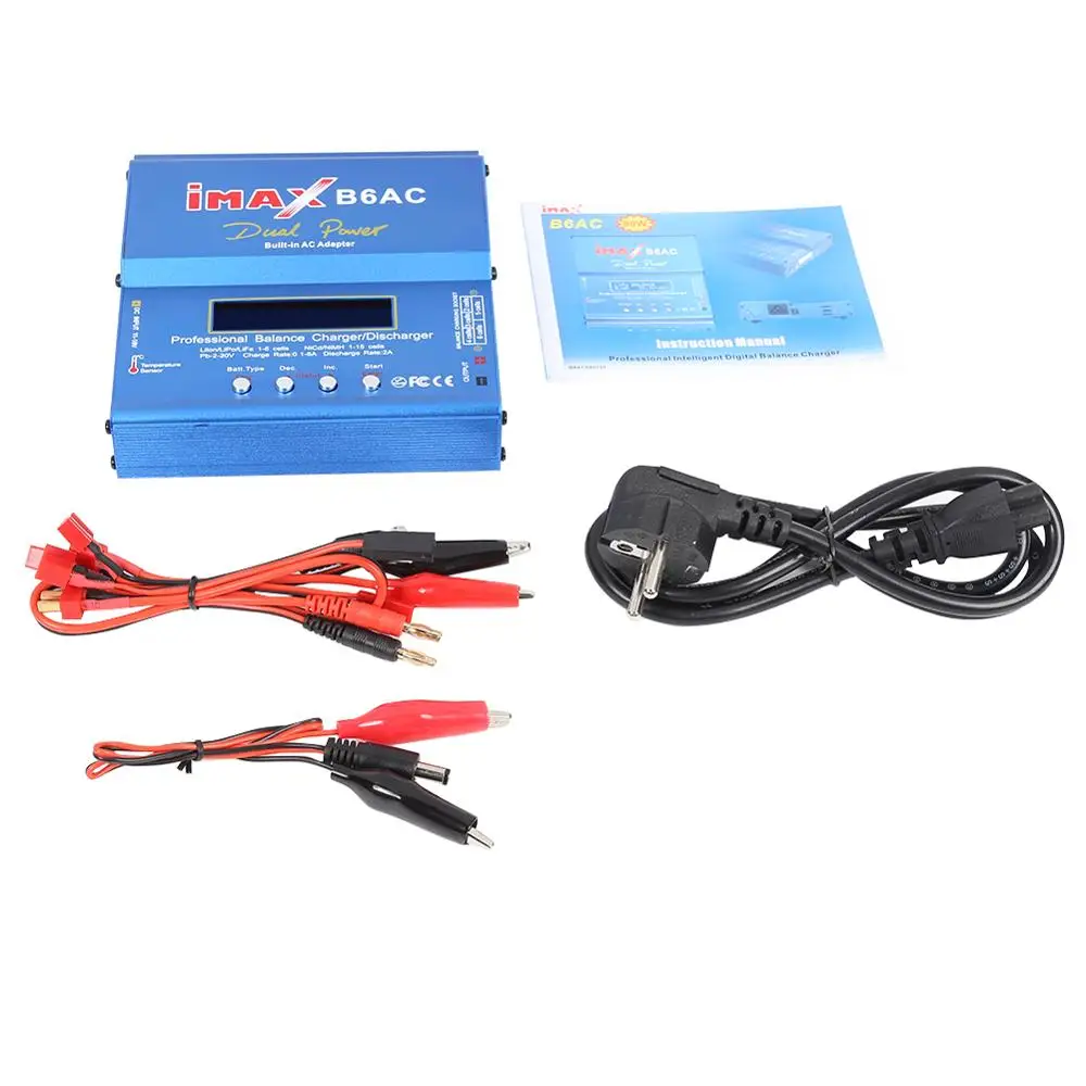 IMAX B6AC 80 Вт RC Дрон Lipo NiMh Battery Balance Charger входное напряжение контроль хранение данных
