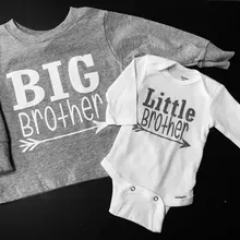 Детский комбинезон с длинными рукавами; сезон осень; детская футболка; AliExpress с надписью «brother zhuang Big Brother»