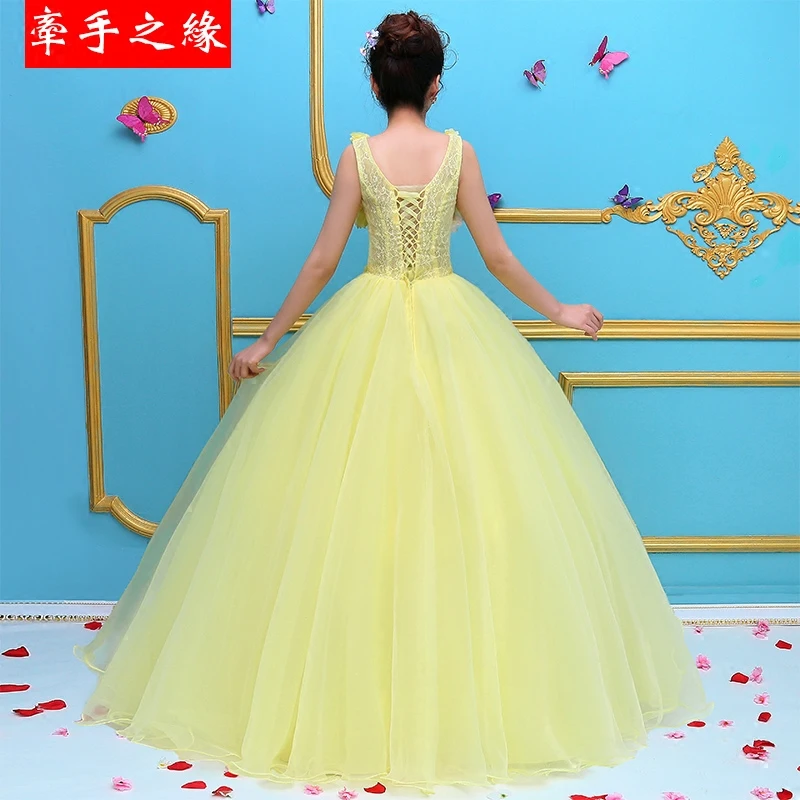 Vestidos 15 anos, желтое бальное платье, бальное платье, бальное платье с v-образным вырезом, дебютантное, милое платье для выпускного вечера 15 лет, на заказ