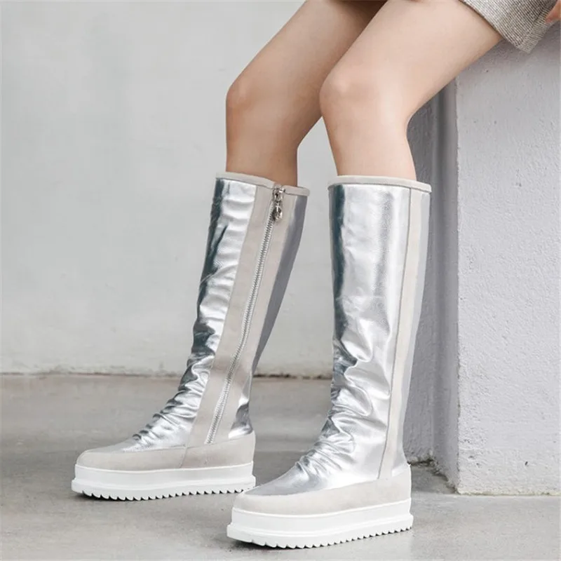 Новая брендовая зимняя обувь зимние сапоги женские сапоги до колена женские теплые сапоги на платформе с мехом удобные женские сапоги высокого качества