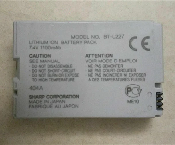 Оригинальная литий-ионная батарея для камеры SHARP BT-L227 7,4 V 1100mAh