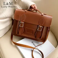 Модная женская сумка-мессенджер из искусственной кожи, винтажная женская сумка на плечо, Ретро стиль, для девушек, студенток, сумка через плечо, Sac XA597H