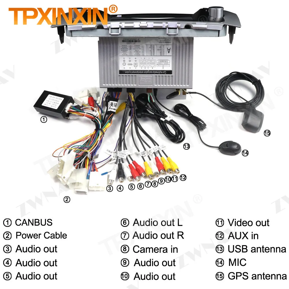 Carplay 2 Din Android 9 Tesla Multimedia Stereo For Toyota Camry 2012 2013 2014 2015 2016 GPS BT Radio Receiver Player Head Unit