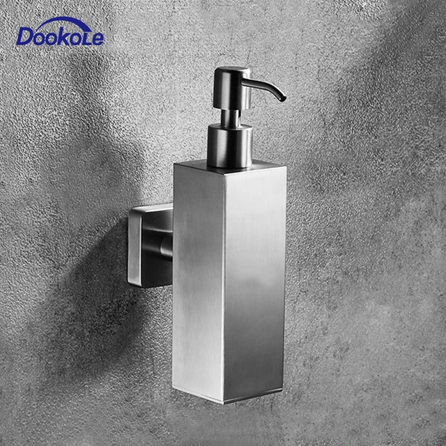 Dispensador de jabón montado en la pared, accesorio de ducha, Gel,  detergente, 500-1500ml, envío directo - AliExpress
