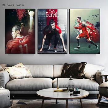 

Football Gareth Bale Poster Print Canvas Digital Painting Print Art Deco Painting Home Room Decoration