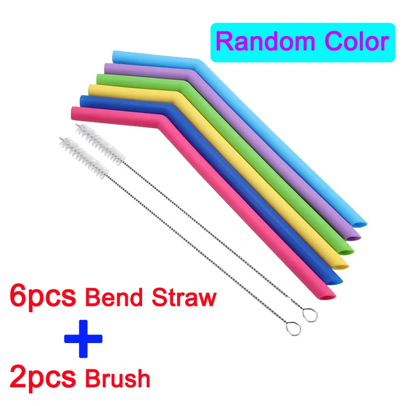 6pcs Bend Straw