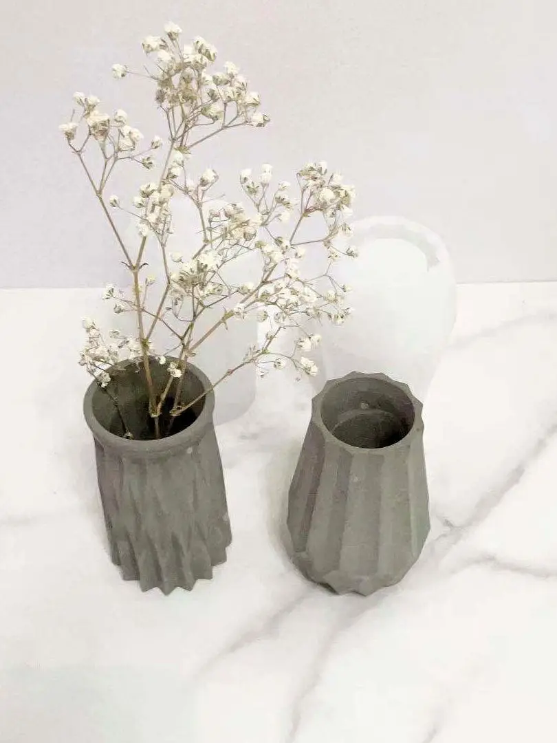 石膏のコンクリートの花瓶 日曜大工のコンクリートのセメント型の花瓶 成形用のシンプルなモデル 粘土型 Aliexpress