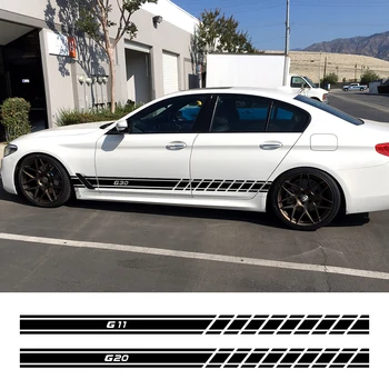 

2PCS Car Door Side Stripe Stickers For BMW G30 G20 G01 G02 G05 G06 G07 G08 G11 G12 G14 G15 G16 G21 G31 G32 G38 Auto Accessories