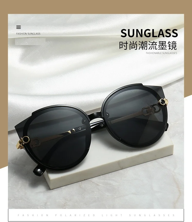 MAYTEN Women Round Sunglasses 2022 Luxury Brand Designer Cat Eye Sun Glasses Men Vintage Eyelasses Black Shades UV400 Female New big round sunglasses