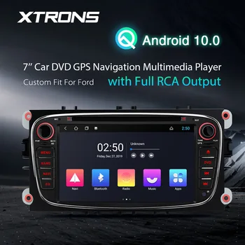

XTRONS 7" Android 10.0 Quad Core GPS Navigation multimedia player for FORD Focus II Mondeo C-Max Galaxy II Kuga 2008-2012 RCA