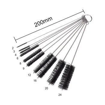 

New 10Pcs/set Stainless Steel Teapot Nozzle Clean Tool Baby Bottle test tube Cleaning Brushes for Laboratory supplies