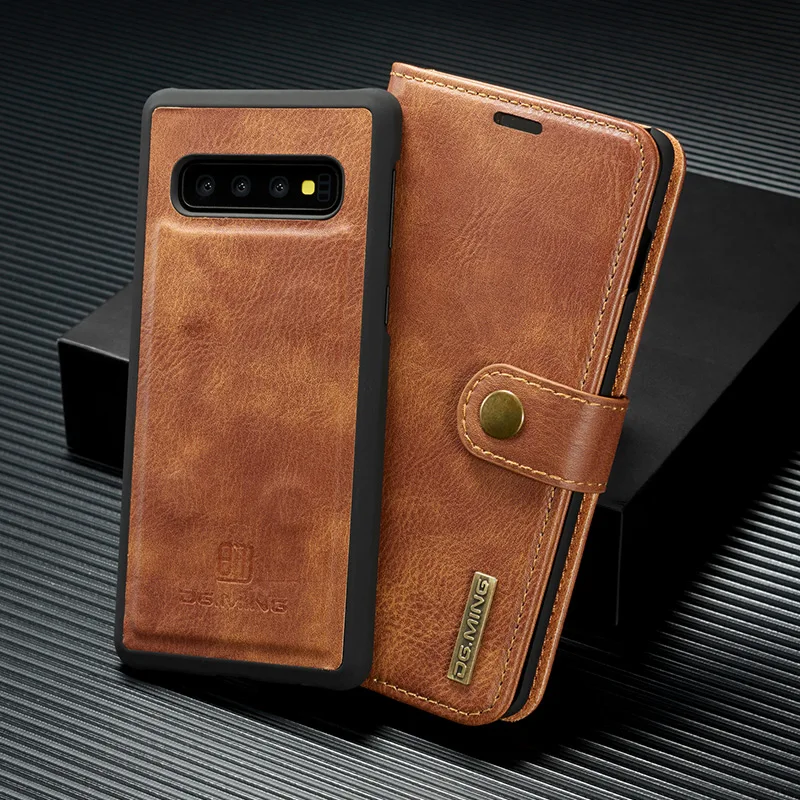 Для Samsung Galaxy S8 S9 S10 Plus Note 10 9 8 бумажник чехол кожаный чехол с отделениями для Бизнес, телефонная сумка для iphone A40 A50 A6 A8 плюс A7 A9