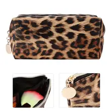 Leopard Print Functional Portable Tattoo Machine Organizer Storage Permanent Makeup Eyebrow Pen Cosmetic Bag Tattoo Accessories