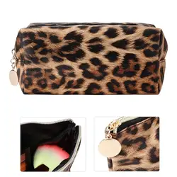 Leopard Print Functional Portable Tattoo Machine Organizer Storage Permanent Makeup Eyebrow Pen Cosmetic Bag Tattoo Accessories