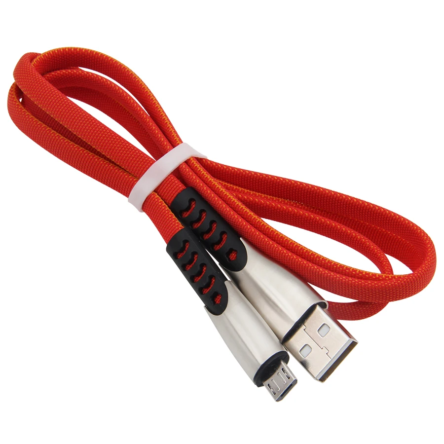Кабель Micro USB для зарядного устройства для iPhone X XR 8 7 6 plus type C кабель для samsung USB 2A плоский кабель для мобильного телефона 100 шт