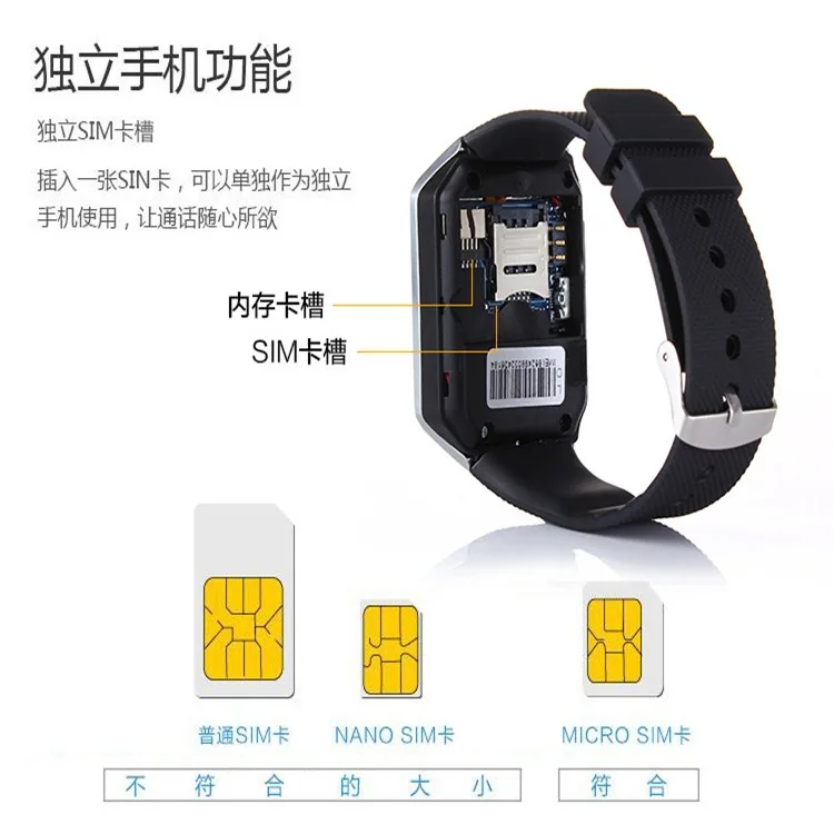 Dz09 Smart Watch Phone Mobile Phone Surfing Touch Screen Positioning Bluetooth Photo Shoot Electricity Supplier Hot Selling