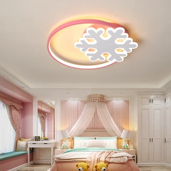 

Pink Child LED Ceiling Light For Baby Study Room Bedroom Luminarias Para Teto Lamp Indoor Home Lighting New Fixture Modern Avize