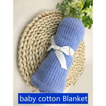 

Baby Cotton Blanket Super Soft Kids Month Blankets Newborn Swaddle Infant Wrap Bath Towel Girl Boy Stroller Cover Inbakeren