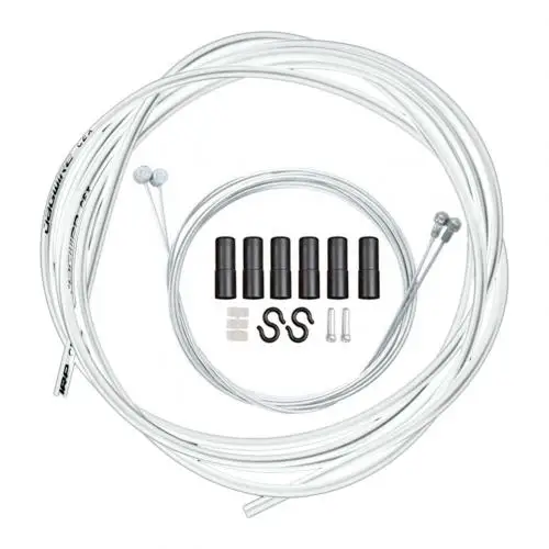 White Brake Cable Универсальный MTB горный велосипед тормоз для дорожного велосипеда кабель переключения провода трубки аксессуар - Цвет: White Brake Cable