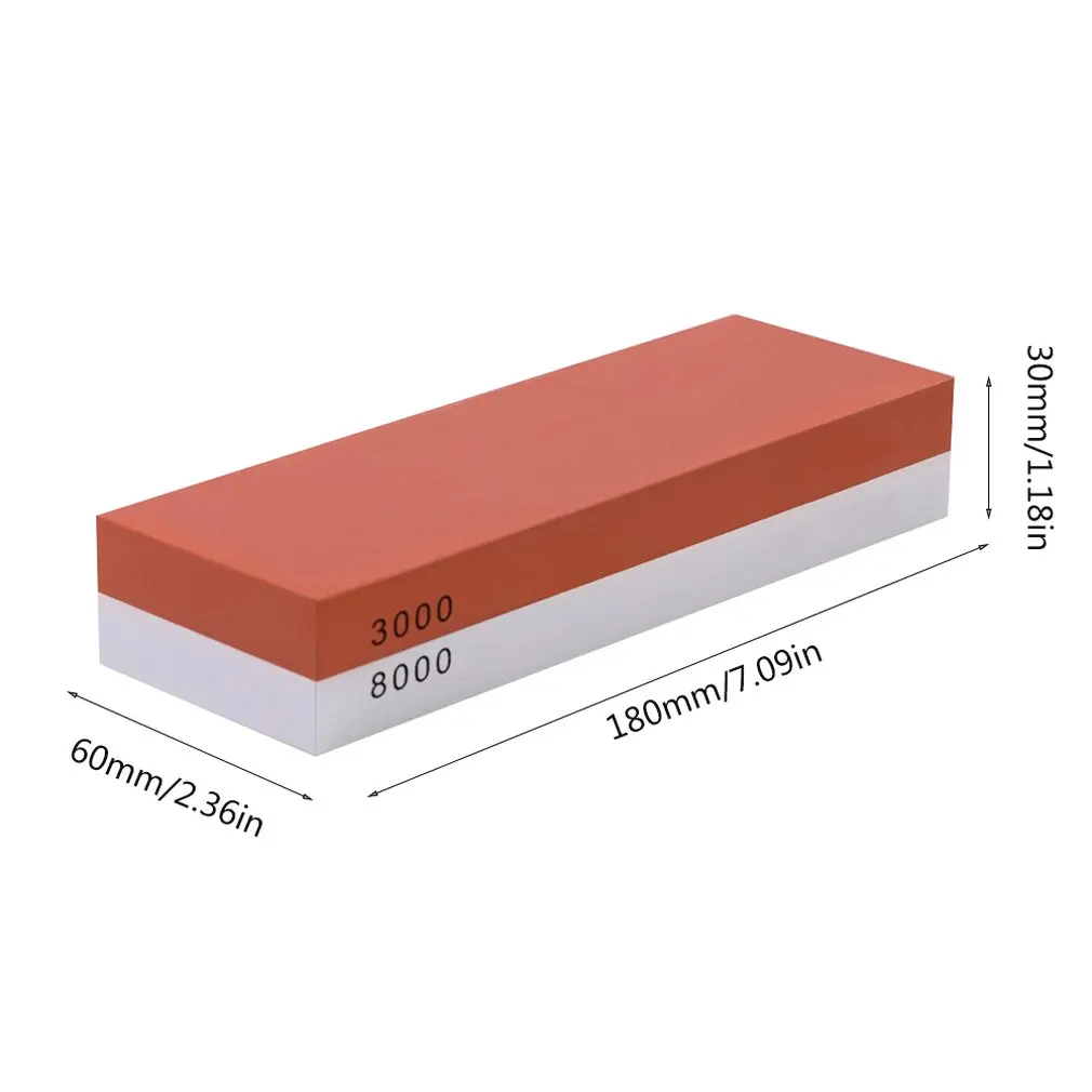 Whetstone односторонний точильный камень из корунда 3000/8000 для кухонных ножей прямой режущий край абразивный блок