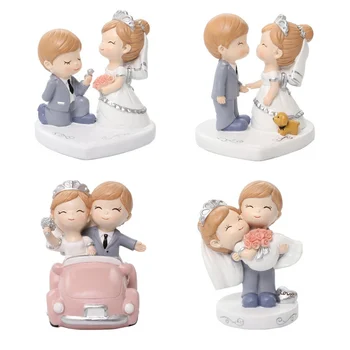 

Household Desktop Decorative Figurines Sweet Love Wedding Decorations Party Cake Topper Decoration Home Decoration Accessories