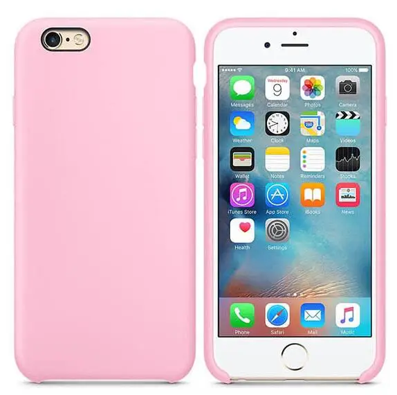 Жидкий силиконовый чехол Keepever для iPhone 6, 6s, 7, 8 Plus, чехол для телефона apple X, XS, Max, XR, X, 5, 5C, SE, оболочка, Капа - Цвет: Light pink
