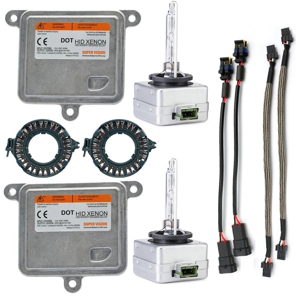D1S D3S Kit Lampadina Obiettivo Proiettore Allo Xeno 55W D3S 6000K 4300K 5000K Canbus Hid Kit Xenon Electronic D1S Ballast D1R D3R