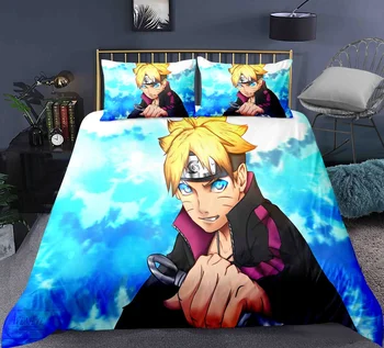 

Comic Naruto Bedding Set Bedroom Decor Hypoallergenic Microfiber Quilt Cover Doona 1PC Duvet Cover with Pillowcase Dropship