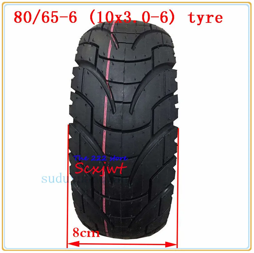 10 дюймов 80/65-6 шин внутренние трубы 10x3. 0-6 Электрический скутер утолщаются расширенные надувные дорожные шины E-Bike износостойкий шины
