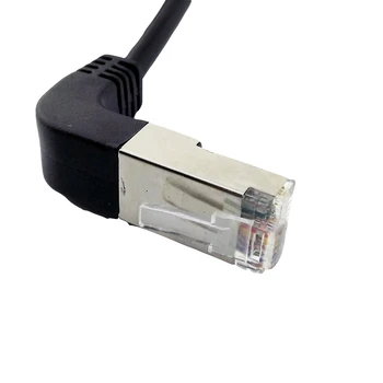 

20x Ethernet LAN Network RJ45 Male to Male Plug 90 Degree UP Angled Extension Adapter Connector Cable Cord 50cm