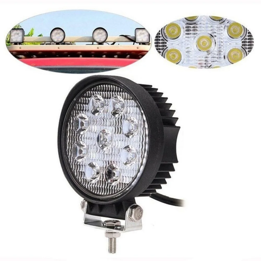 9-30V внедорожное Вождение 27W 6000K 2200LM светодиодный противотуманный фонарь точечный рабочий светильник прочный
