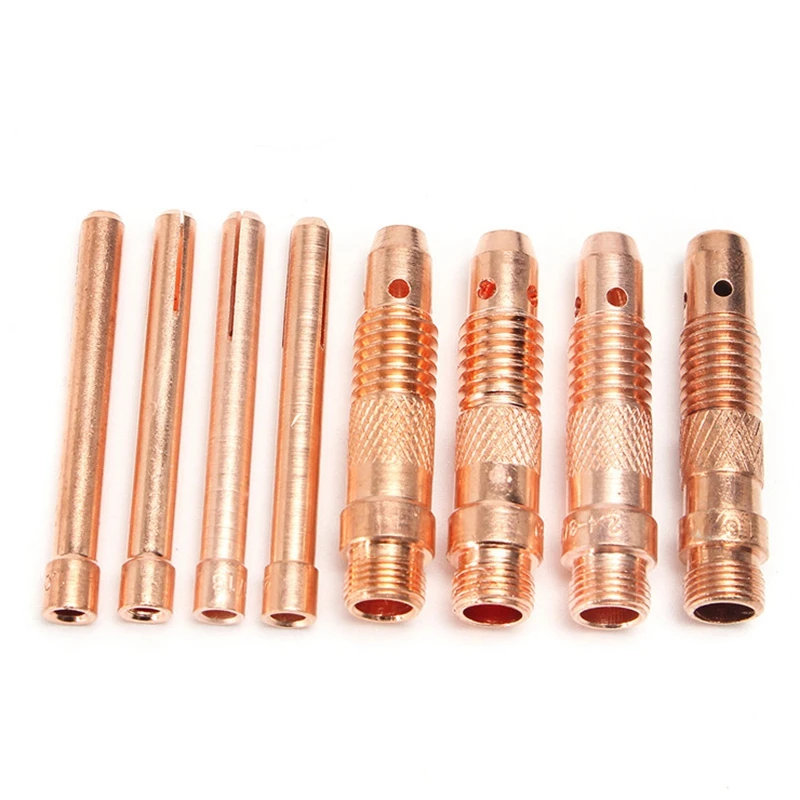 19Pcs Tig Welding Torch Nozzle Cups Collets Body Kit with Tungsten Electrodes for Welding Torch Wp-17/18/26