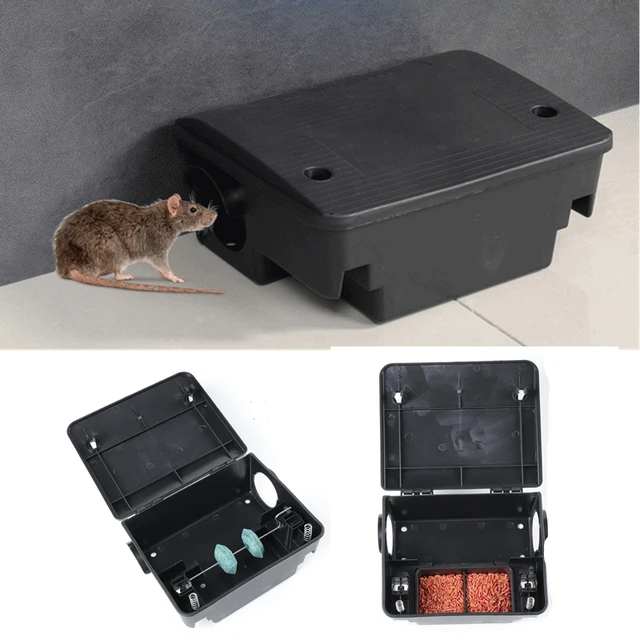  Rodent Mouse Trap Poison Mice Killer Bait Station Box