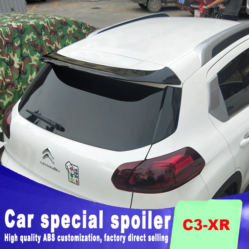 2015 2016 2017 2019 новый дизайн модный большой спойлер для Citroen C3 XR АБС пластик спойлеры