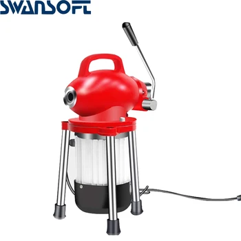 

220V 400W 20mm-100mm Dia Sectional Drain Cleaner Machine Professional Sewage Drain Cleaning Machine
